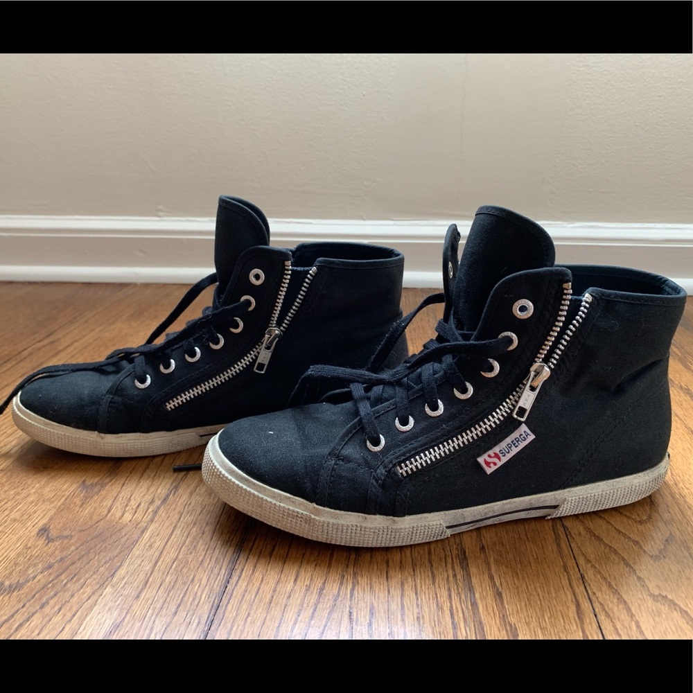 Superga Zip High Top Sneakers